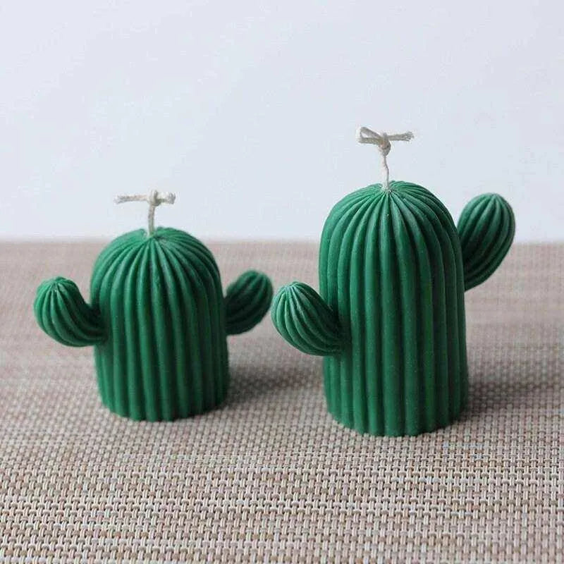 Cactus Candle Molds Cacti Succulent Silicone Mould for Mini Soap, Lotion Bar, Polymer Fimo Clay