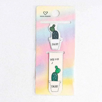 Cactus magnetic bookmark