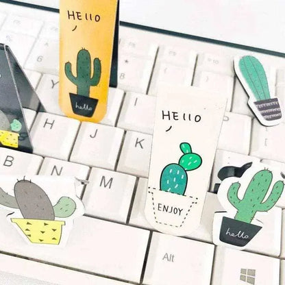 Cactus magnetic bookmark