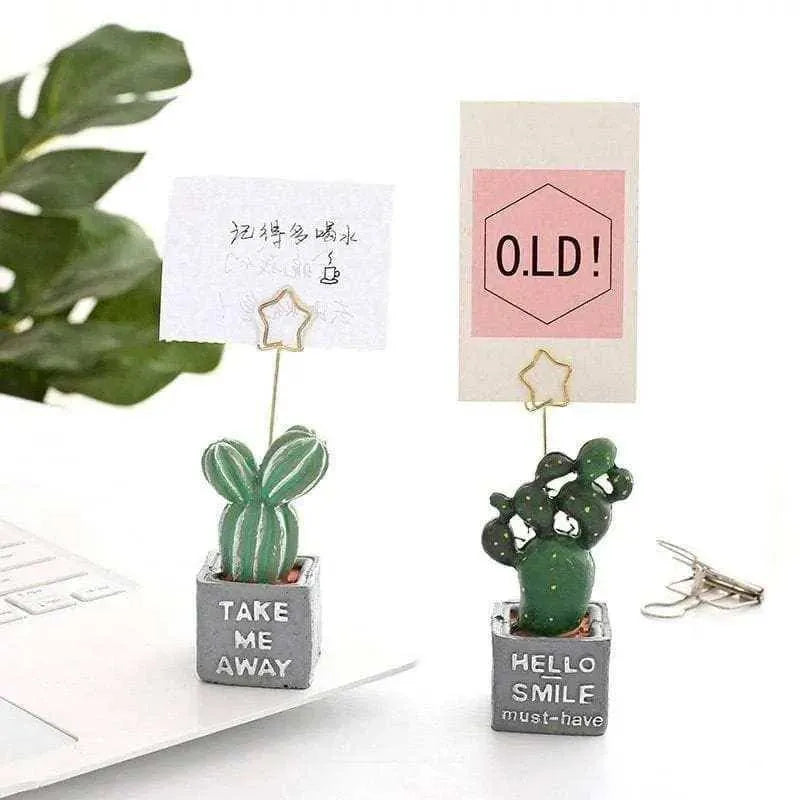 Cactus note holder