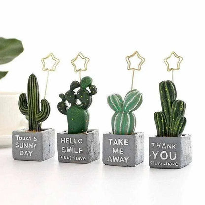 Cactus note holder