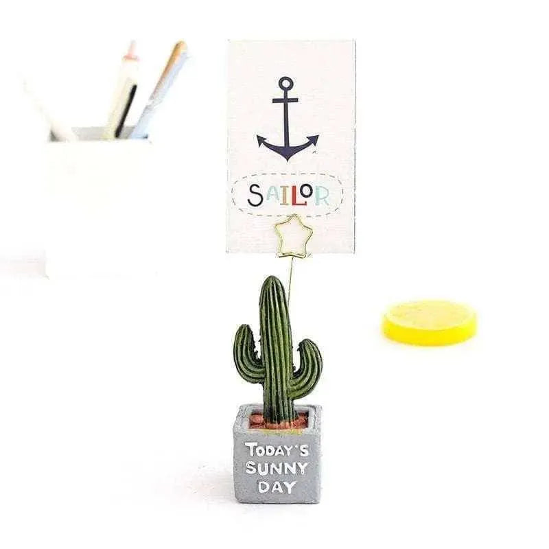 Cactus note holder