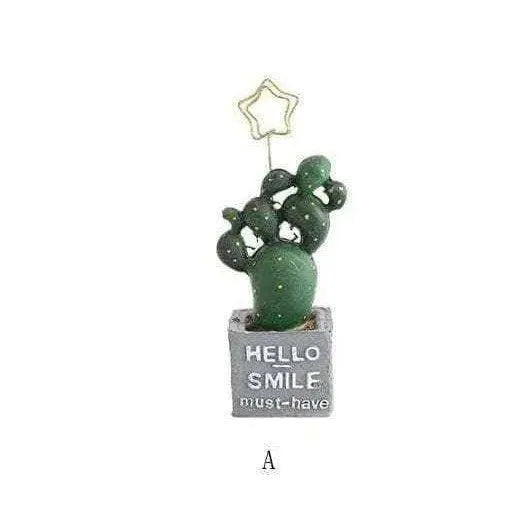 Cactus note holder