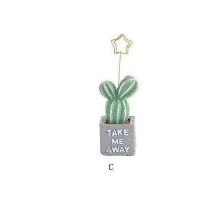 Cactus note holder