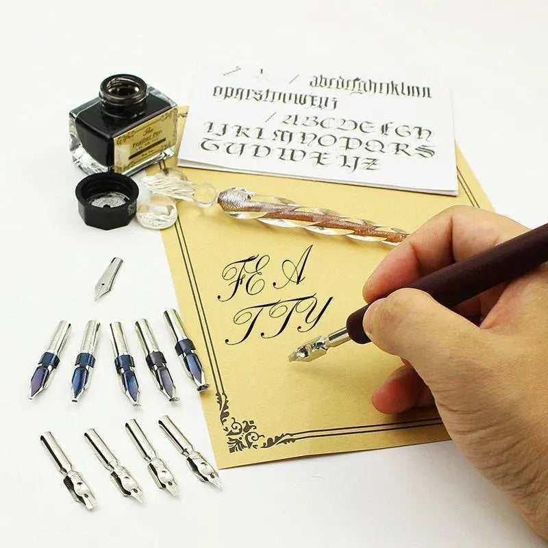 Calligraphy Pen Glass Dip Pen Chinese Calligraphy Beginner Kit