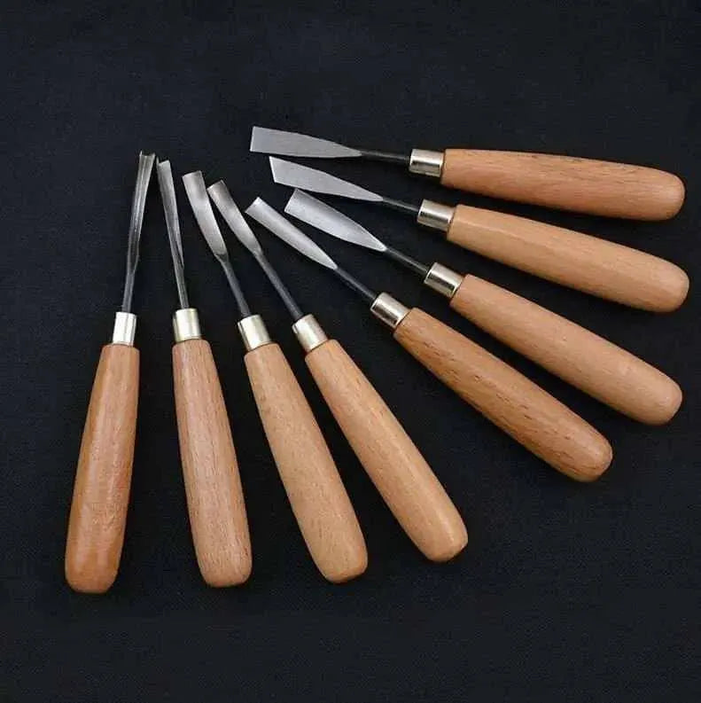 Carving Tool Set Wood Handle Tools Chisel Knives