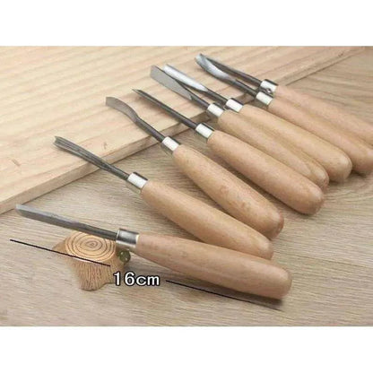 Carving Tool Set Wood Handle Tools Chisel Knives