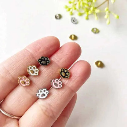 Cat Paw Buttons Cute Metal Button For Coats DIY Dollmaking Sewing Supplies Garment Accessories 20pcs