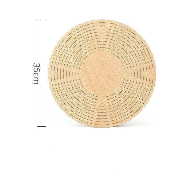 Ceramic Plate Template Dish Mold Plate Making Concentric Cutting Guide Rail Pottery Tools Mud Board