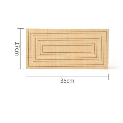 Ceramic Plate Template Dish Mold Plate Making Concentric Cutting Guide Rail Pottery Tools Mud Board