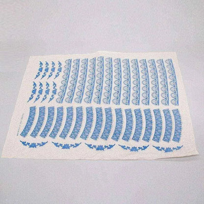 Ceramic Underglaze Decal Paper Blue And White Ceramic Stickers