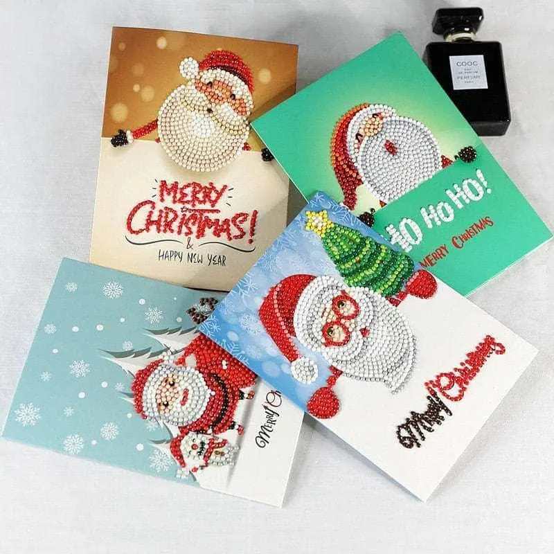 Christmas Card DIY Diamond Painting Greeting Cards Postcard Gift Holiday Decor