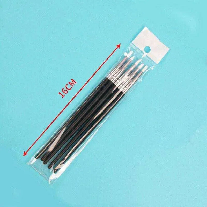 Clay Pens Sculpting Tool Wooden Sticks Blue Head Silicone Pens For Clay Indenting