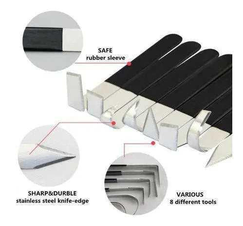 Clay sculpting tools for making pottery trimming knife