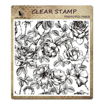 Clay Stamp Transparent Stamp Retro Background Rose Wood Grain Clay Texture Pattern