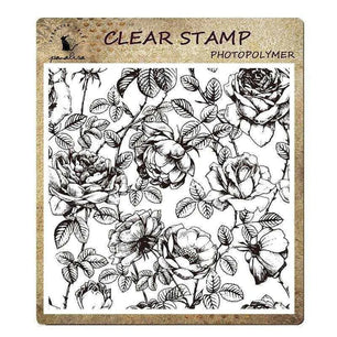 Clay Stamp Transparent Stamp Retro Background Rose Wood Grain Clay Texture Pattern - DiyCraftsProject