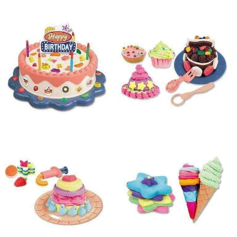 Clay Toy Birthday Cake Plasticine Game For Kids Party