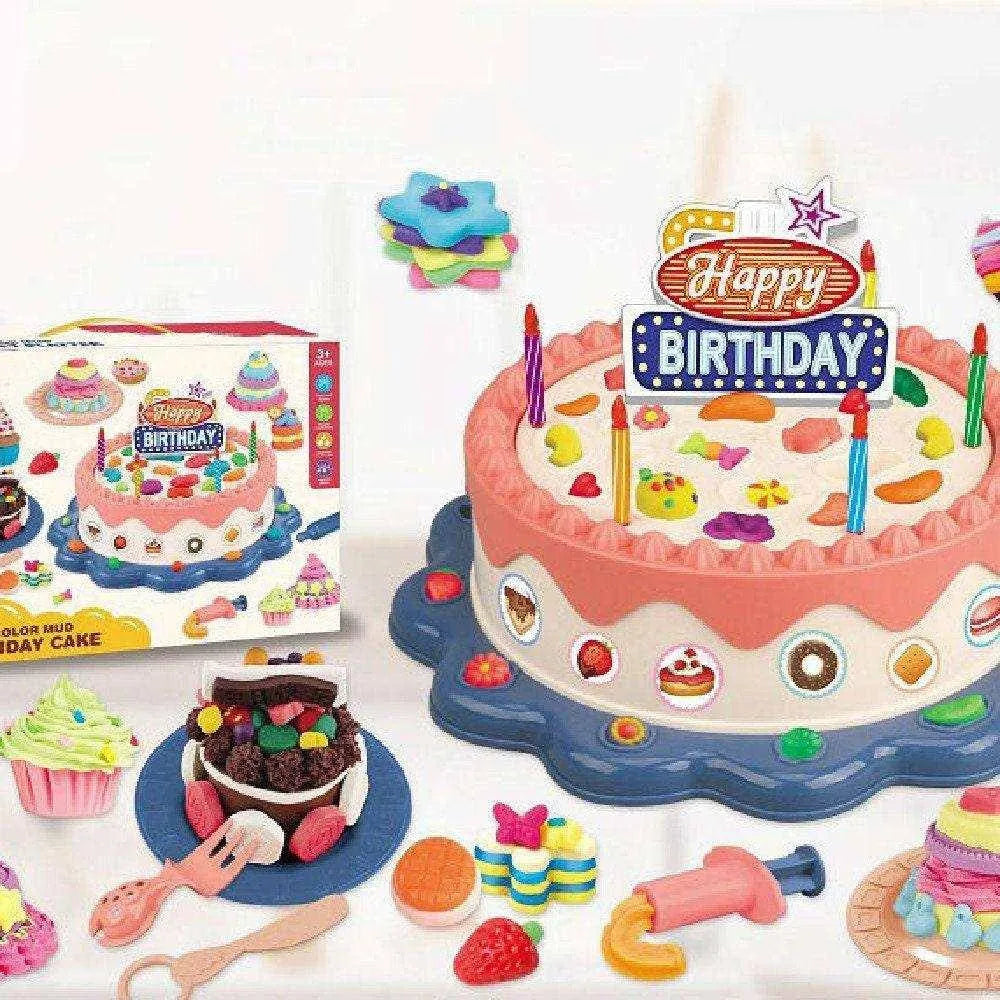 Clay Toy Birthday Cake Plasticine Game For Kids Party