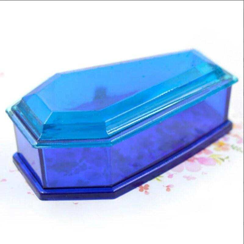 Coffin Mold Halloween Decoration Halloween Crafts DIY Crystal Epoxy Coffin Storage Box Mould With Lid
