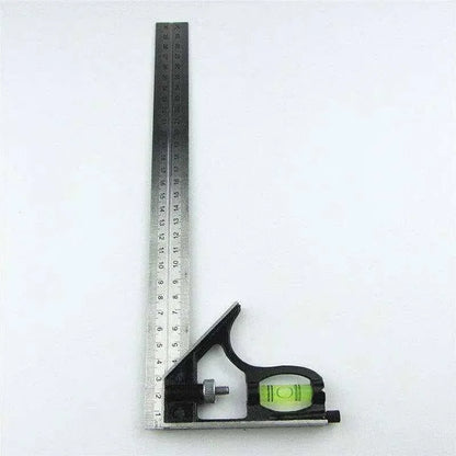 Combination square ruler stainless steel angle measurement tool