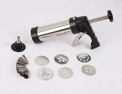 Cookie press biscuit gun machine piping set