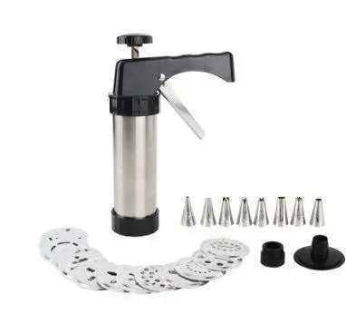 Cookie press biscuit gun machine piping set