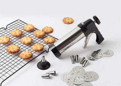 Cookie press biscuit gun machine piping set