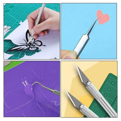 Craft Carving Set Multipurpose Tool Kit Paper Cutting Kit Scrapbook Accessories DIY Cardmaking Paper Embossing And Engraving Tool 13pcs