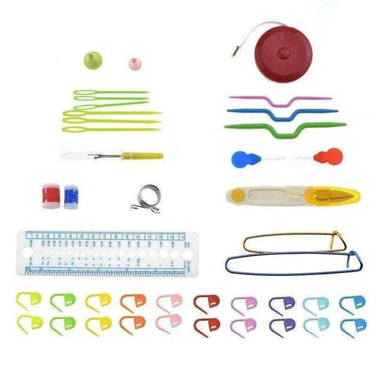 Crochet Tool Set - 63 - Piece Complete Crocheting Kit for Beginners - DiyCraftsProject