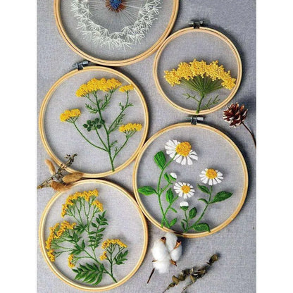 Daisy Embroidery Kit Flower Cross Stitch Kit DIY Gift