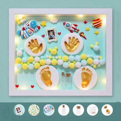 DIY Baby Hand And Foot Print Photo Frame Baby Keepsake Newborn Gift