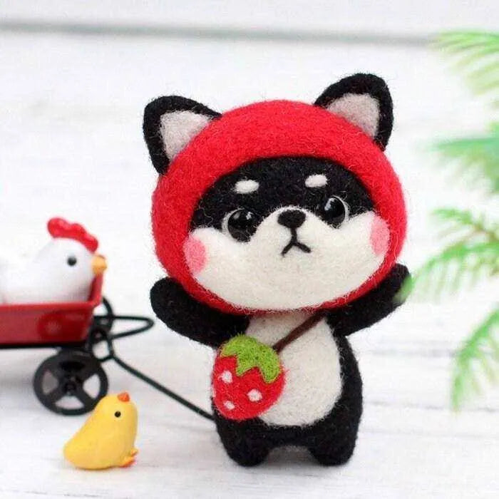 DIY Needle Felting Kit Cute Handmade Dolls Knitting Kit