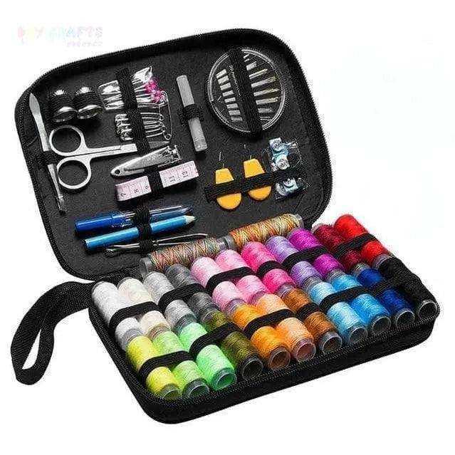 DIY Sewing Box Multi-function Travel Sewing Kit Needle Thread Threader Tape Scissor Storage Bag Sewing Set 98 pcs