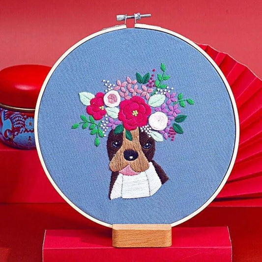 Dog Embroidery Designs Dog Cross Stitch Pattern Dog Wall Decor - DiyCraftsProject