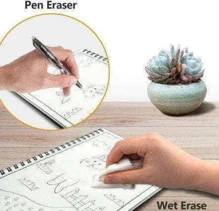 Eco Friendly Products Reusable Pad Large Notebook Exercise School Notebook Dry Erase Board For Kids