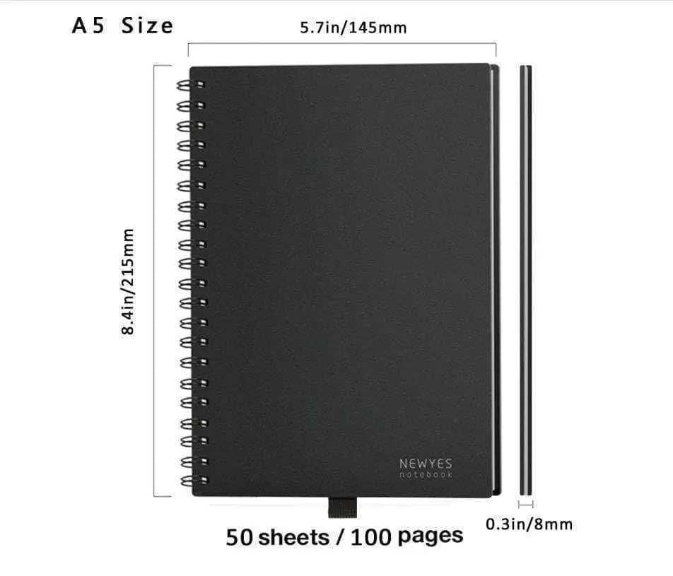 Eco Friendly Products Reusable Pad Large Notebook Exercise School Notebook Dry Erase Board For Kids