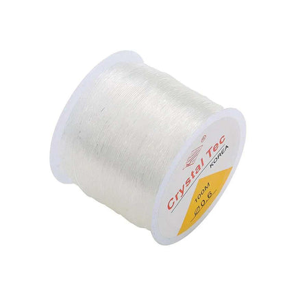 Elastic thread for bracelets stretchable clear strings for jewelry making 55-100m roll