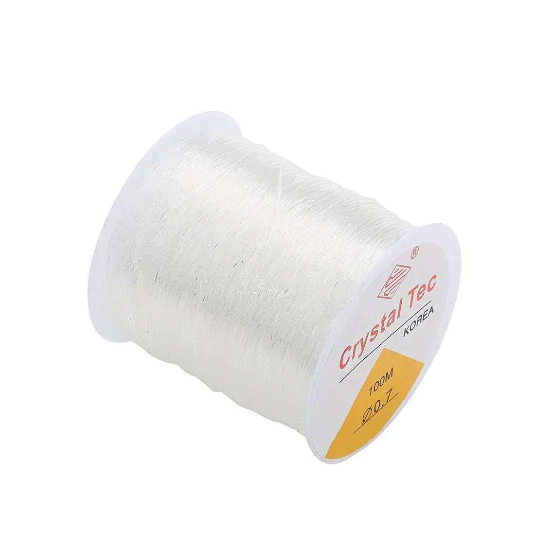 Elastic thread for bracelets stretchable clear strings for jewelry making 55-100m roll