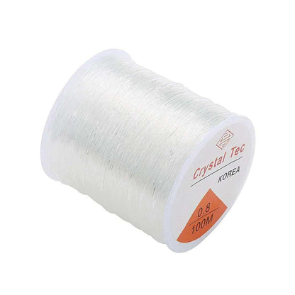 Elastic thread for bracelets stretchable clear strings for jewelry making 55-100m roll