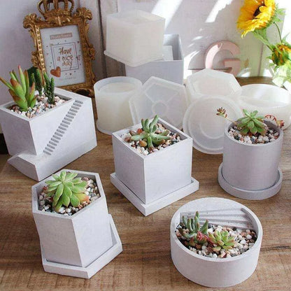 Epoxy Cement Mold For Planter Pot Mold Terrarium Mould