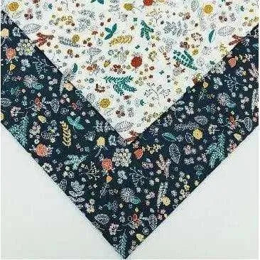 FLORAL COTTON FABRIC - Designer Fabric - Dressmaking Fabric - Printed Quilting Floral Fabric