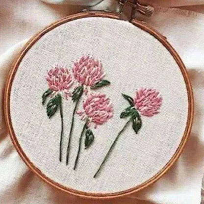 Floral Embroidery Kit Flower Cross Stitch Set Beginner Embroidery Pattern