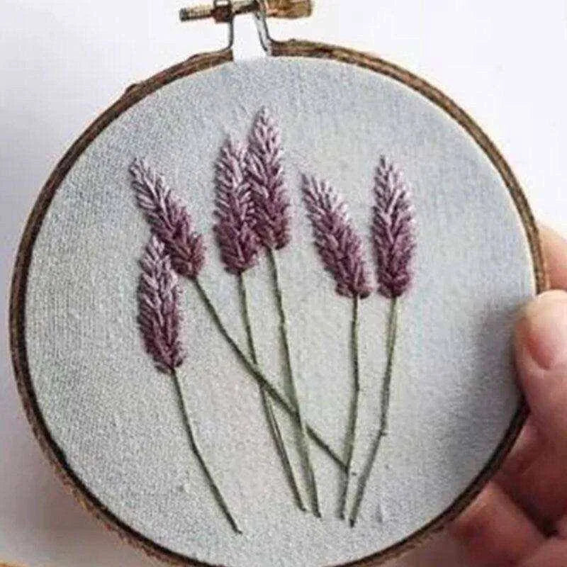 Floral Embroidery Kit Flower Cross Stitch Set Beginner Embroidery Pattern