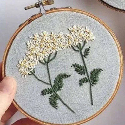 Floral Embroidery Kit Flower Cross Stitch Set Beginner Embroidery Pattern