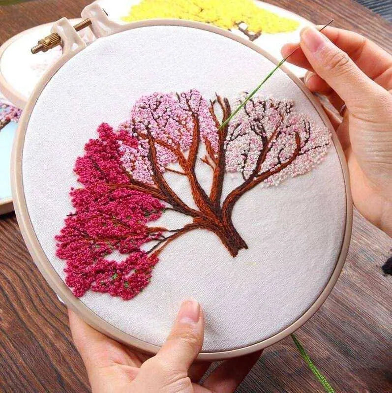 Floral Tree Embroidery Kit