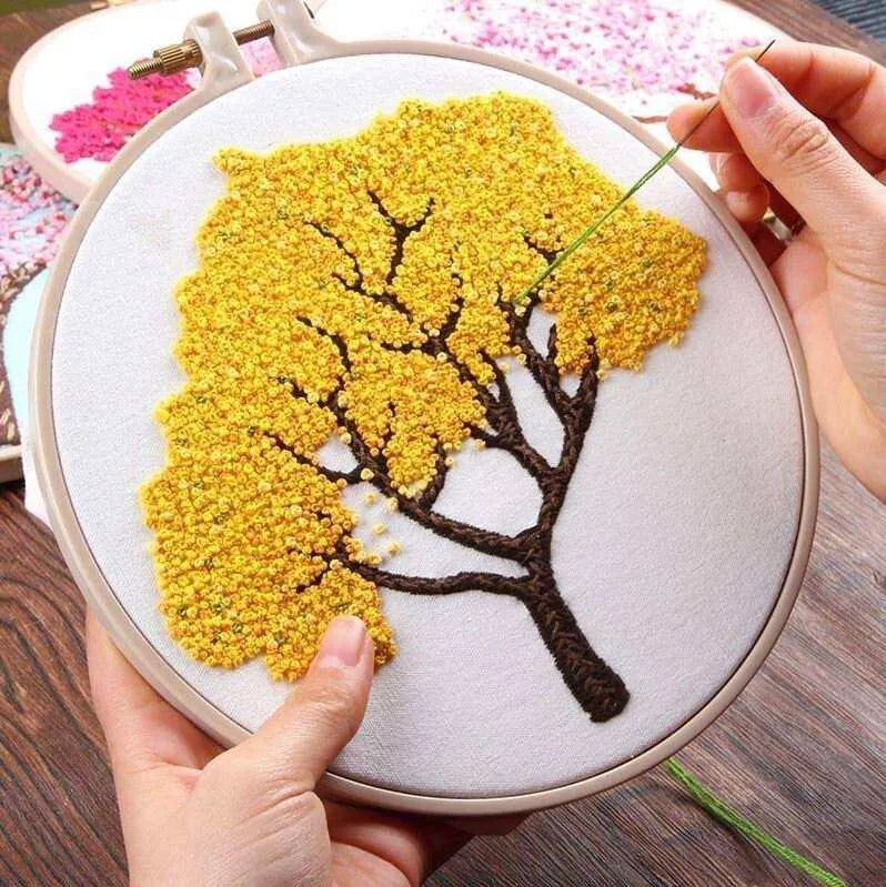 Floral Tree Embroidery Kit