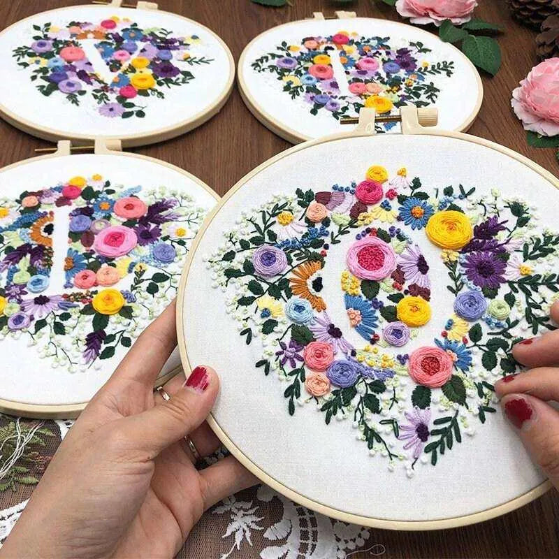 Flower Cross Stitch, Flower Embroidery, Floral Cross Stitch, Floral Embroidery