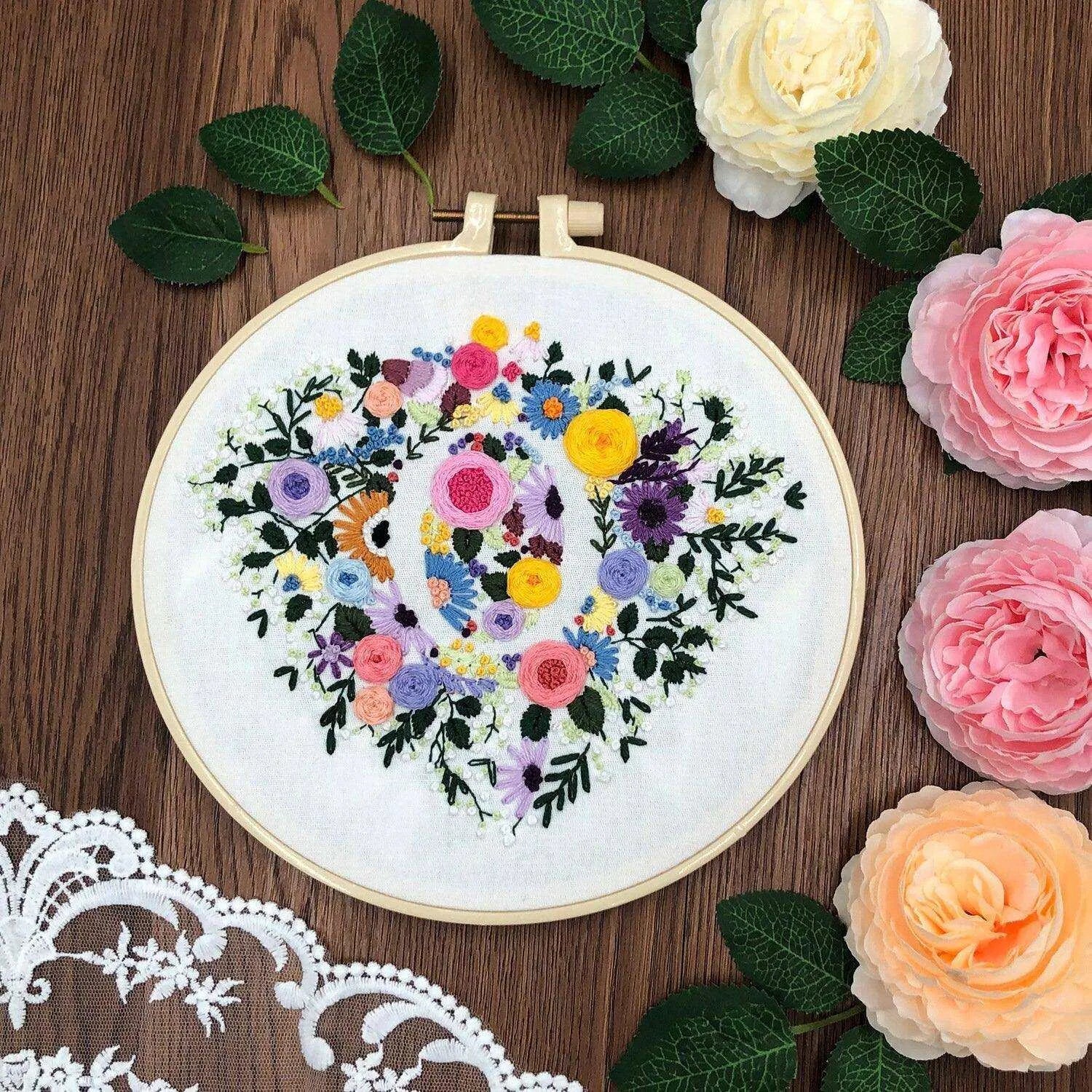 Flower Cross Stitch, Flower Embroidery, Floral Cross Stitch, Floral Embroidery