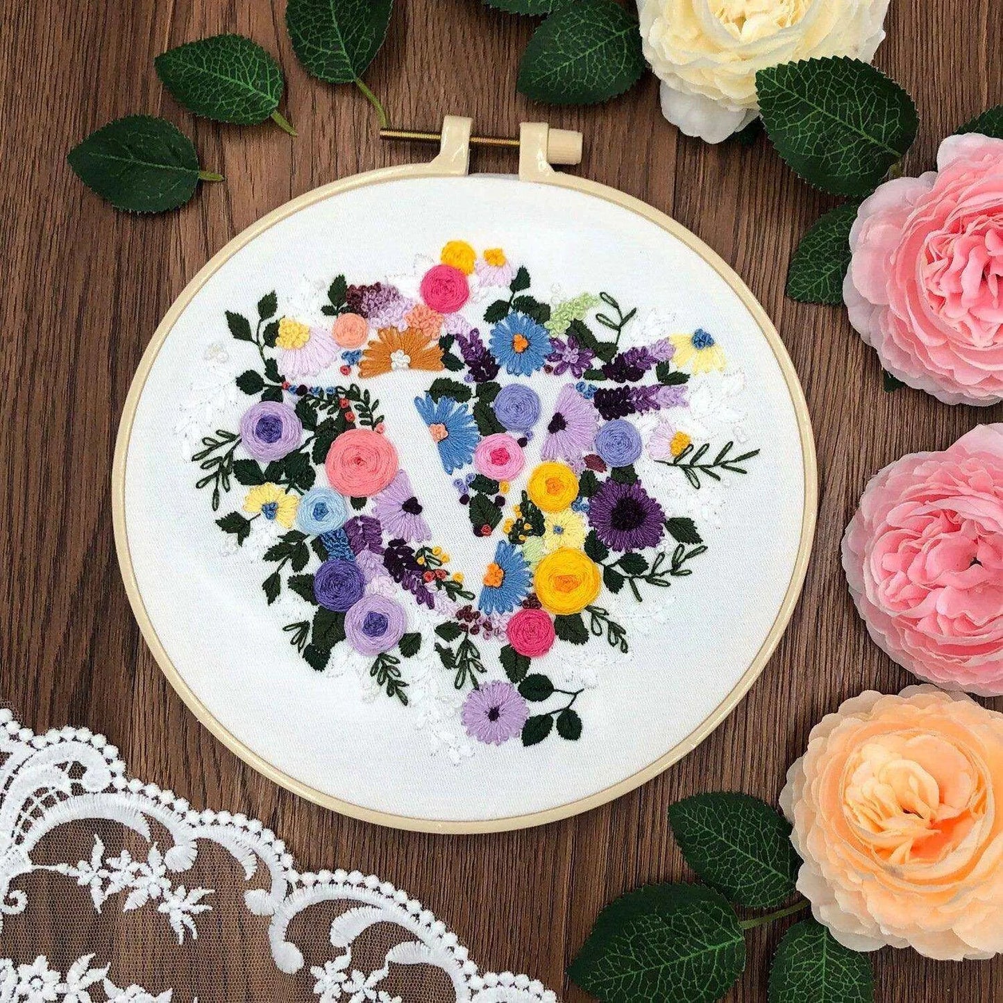 Flower Cross Stitch, Flower Embroidery, Floral Cross Stitch, Floral Embroidery