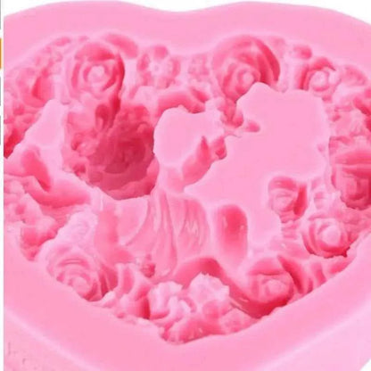 Flower Silicone Mold Heart Mold For Homemade Soap Candle Making Molds